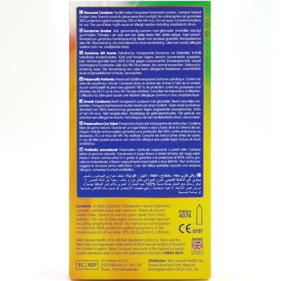Skins - Multi Sabores Preservativos Premium Pack 16 4 Skins - Multi Sabores Preservativos Premium Pack 16 - Imagen 4