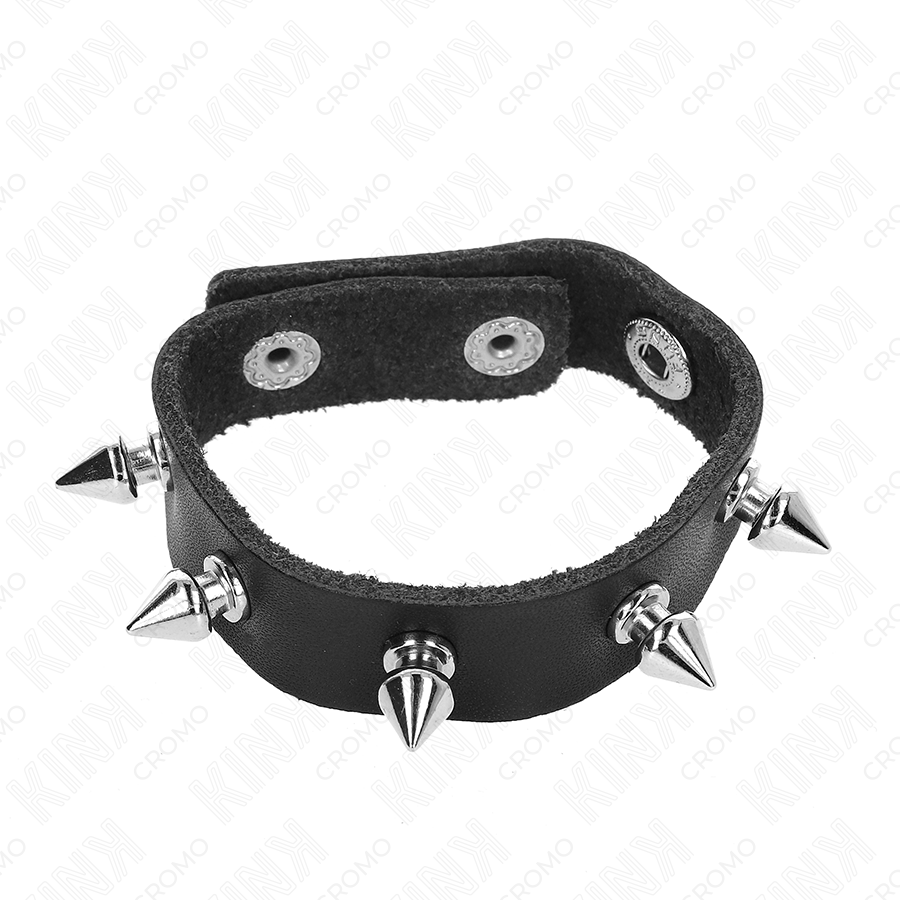 Kink - Anillo Pene Cuero Con Púas 21.5 X 1.6 Cm 4 Kink - Anillo Pene Cuero Con Púas 21.5 X 1.6 Cm - Imagen 4