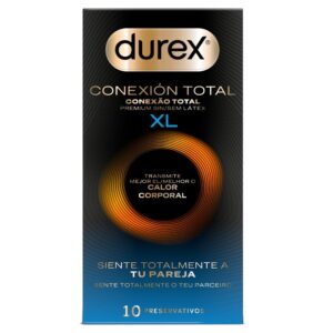 Durex - Conexión Total XL Ultra Fino Plus Sin Látex 10 Unidades