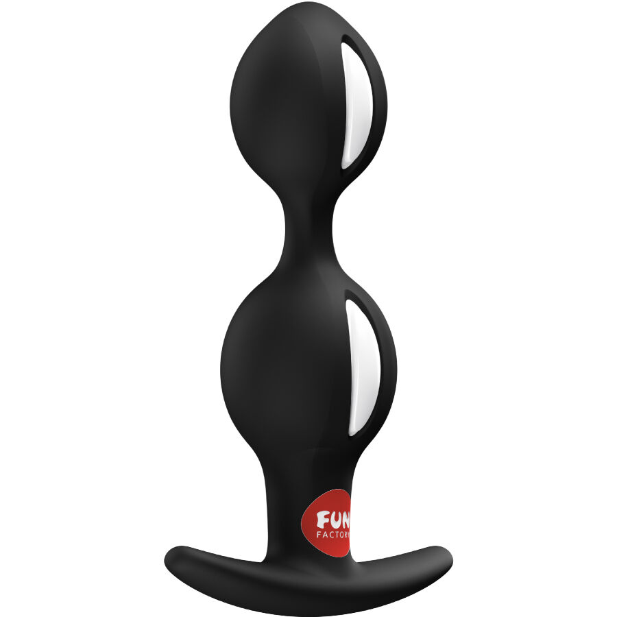 Fun Factory - B-Balls Dúo Plug Anal Negro 1 Fun Factory - B-Balls Dúo Plug Anal Negro