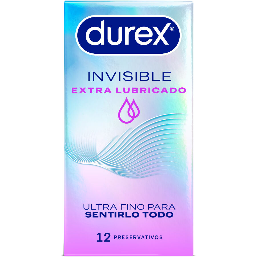 Durex - Preservativos Invisible Extra Lubricado 12 Unidades 1 Durex - Preservativos Invisible Extra Lubricado 12 Unidades
