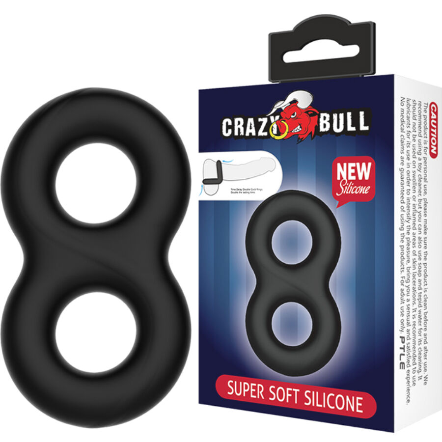 Crazy Bull - Anillo Doble Silicona Infinity 1 Crazy Bull - Anillo Doble Silicona Infinity