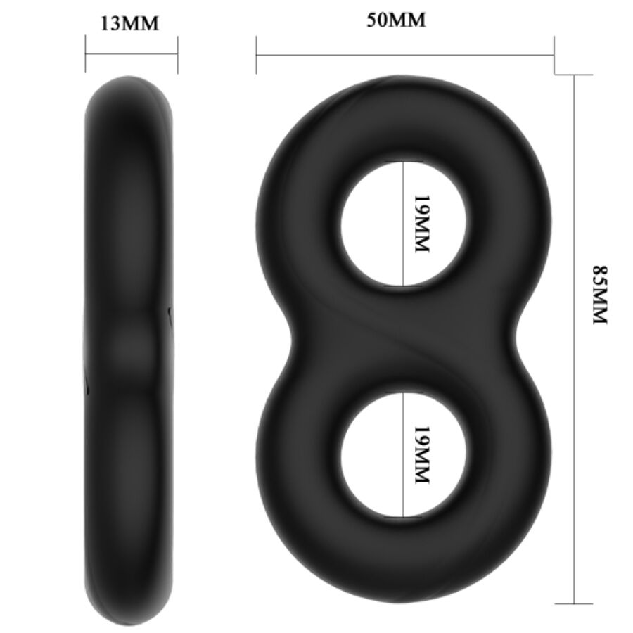 Crazy Bull - Anillo Doble Silicona Infinity 6 Crazy Bull - Anillo Doble Silicona Infinity - Imagen 6