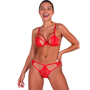 Passion - Anuvera Set Sujetador + Tanga Rojo