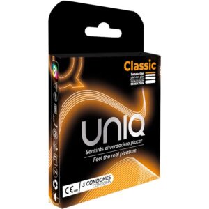 Uniq - Classic Preservativos Sin Latex 3 Unidades