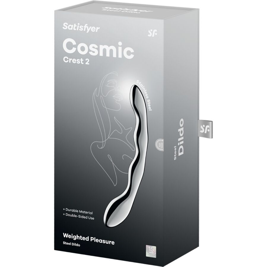 Satisfyer - Cosmic Crest 2 Dildo Acero Inoxidable Doble Uso 5 Satisfyer - Cosmic Crest 2 Dildo Acero Inoxidable Doble Uso - Imagen 5