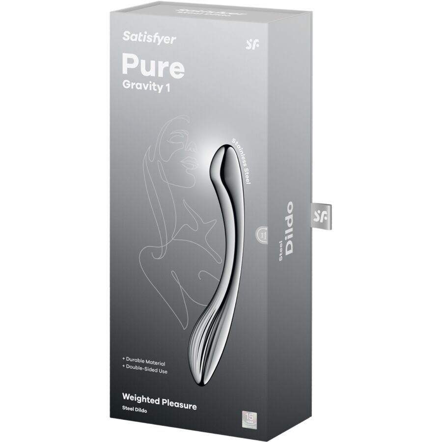 Satisfyer - Pure Gravity 1 Dildo Acero Inoxidable Doble Uso 5 Satisfyer - Pure Gravity 1 Dildo Acero Inoxidable Doble Uso - Imagen 5