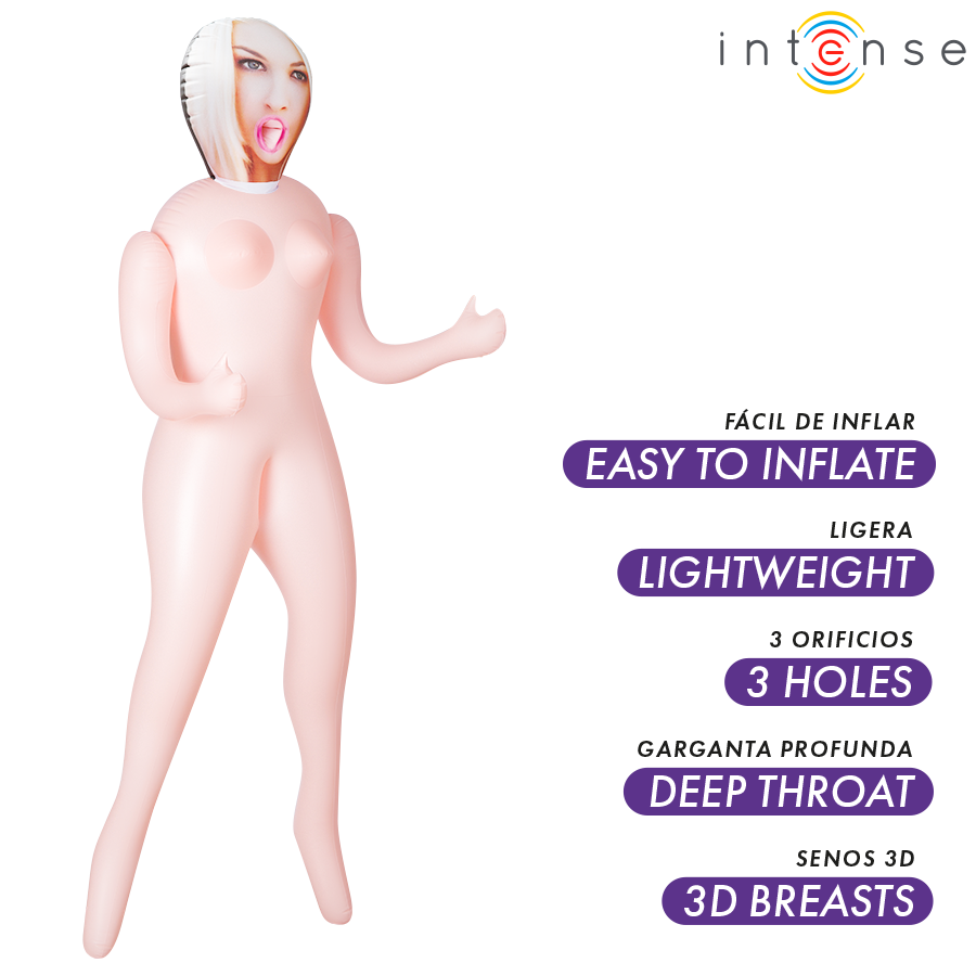 Intense Dolls - Irina Muñeca Hinchable Con Tres Orificios 2 Intense Dolls - Irina Muñeca Hinchable Con Tres Orificios - Imagen 2