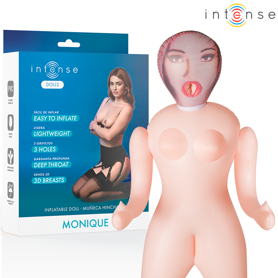 Intense Dolls - Monique Muñeca Hinchable Con Tres Orificios 1 Intense Dolls - Monique Muñeca Hinchable Con Tres Orificios