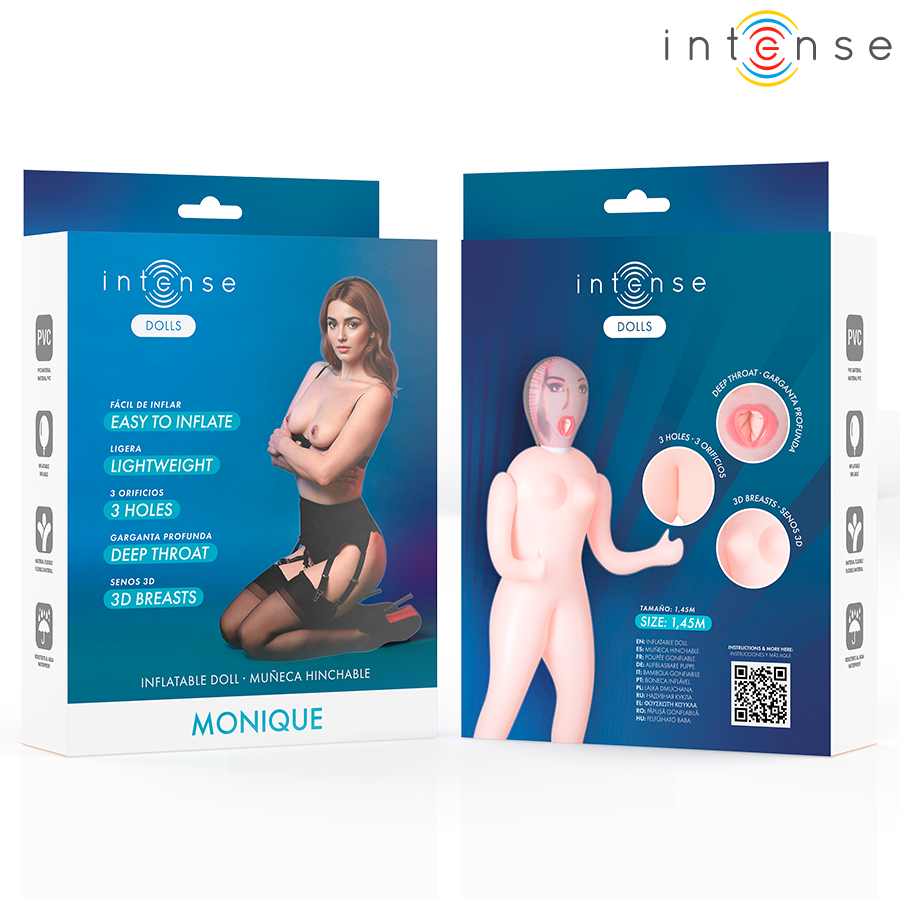 Intense Dolls - Monique Muñeca Hinchable Con Tres Orificios 4 Intense Dolls - Monique Muñeca Hinchable Con Tres Orificios - Imagen 4