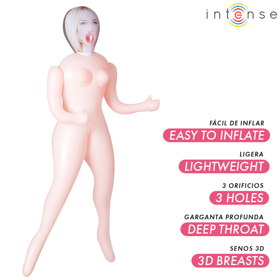Intense Dolls - Ingrid Muñeca Hinchable Con Tres Orificios 2 Intense Dolls - Ingrid Muñeca Hinchable Con Tres Orificios - Imagen 2