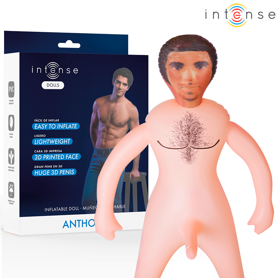 Intense Dolls - Anthony Muñeco Hinchable Pene 3D 1 Intense Dolls - Anthony Muñeco Hinchable Pene 3D