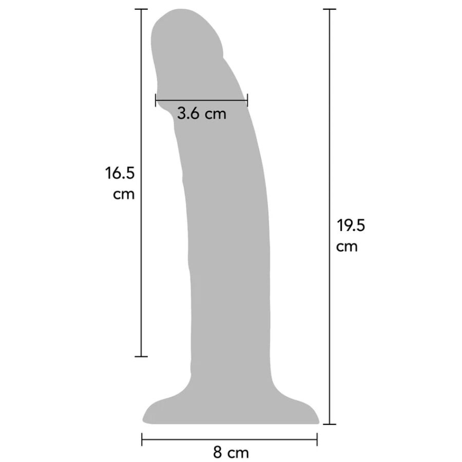 Get Real - Dildo Realista Vibrador De Silicona Claro 19.5 Cm 3 Get Real - Dildo Realista Vibrador De Silicona Claro 19.5 Cm - Imagen 3