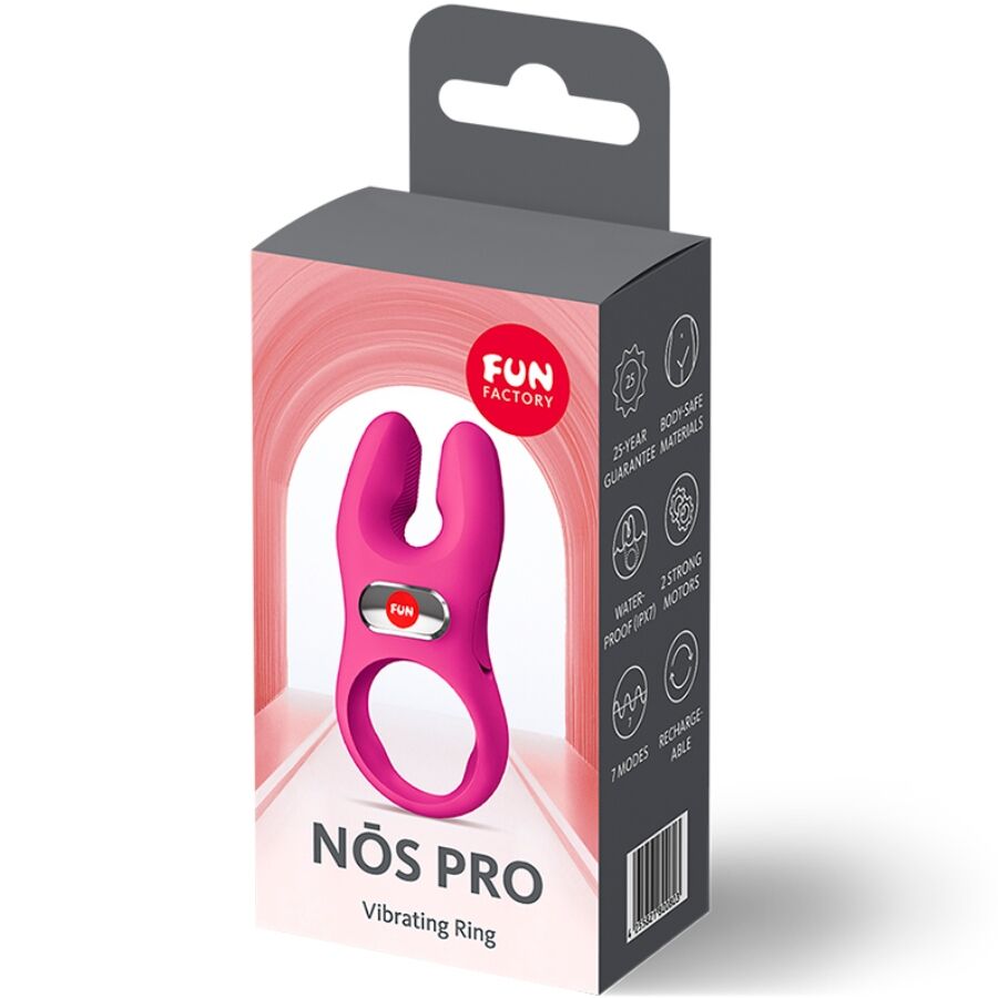 Fun Factory - Nos Pro Anillo Vibrador Pene Magenta 7 Fun Factory - Nos Pro Anillo Vibrador Pene Magenta - Imagen 7