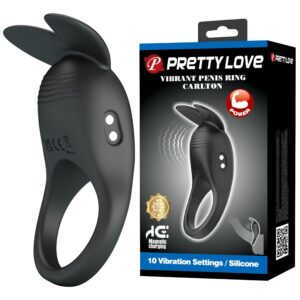 Pretty Love - Carlton Anillo para Pene con Estimulador de Clítoris