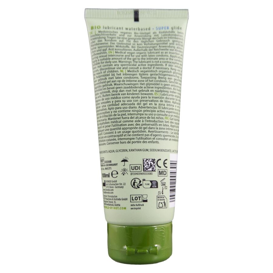 Hot - Bio Lubricant Lubricante Bio Base Agua 100 Ml 2 Hot - Bio Lubricant Lubricante Bio Base Agua 100 Ml - Imagen 2