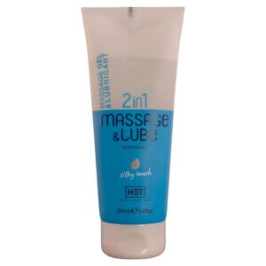 Hot - Massage & Glide Gel 2 en 1 Tacto Sedoso 200 Ml