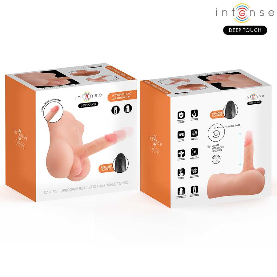 Intense Deep Touch - Damien Torso Con Dildo Realístico Con Empuje Y Vibración Control Remoto 3.5 Kg 3 Intense Deep Touch - Damien Torso Con Dildo Realístico Con Empuje Y Vibración Control Remoto 3.5 Kg - Imagen 3