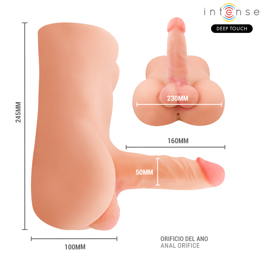 Intense Deep Touch - Damien Torso Con Dildo Realístico Con Empuje Y Vibración Control Remoto 3.5 Kg 6 Intense Deep Touch - Damien Torso Con Dildo Realístico Con Empuje Y Vibración Control Remoto 3.5 Kg - Imagen 6
