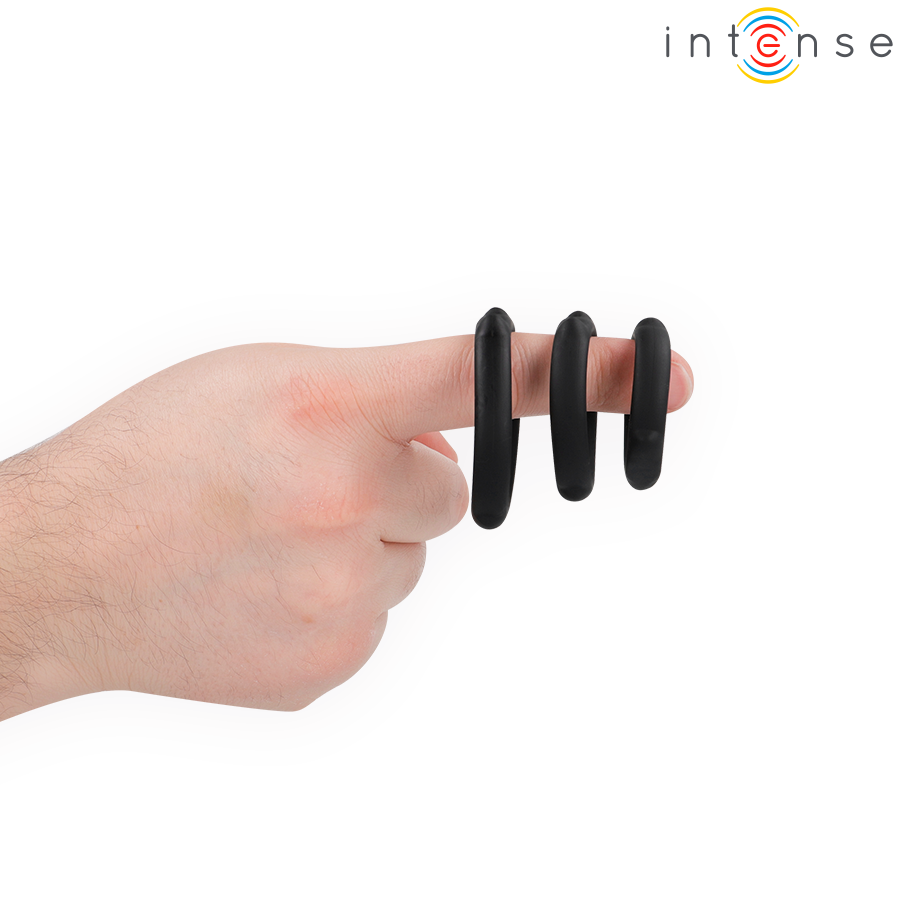 Intense - Peter Set De 3 Anillos Modelo 9 2 Intense - Peter Set De 3 Anillos Modelo 9 - Imagen 2