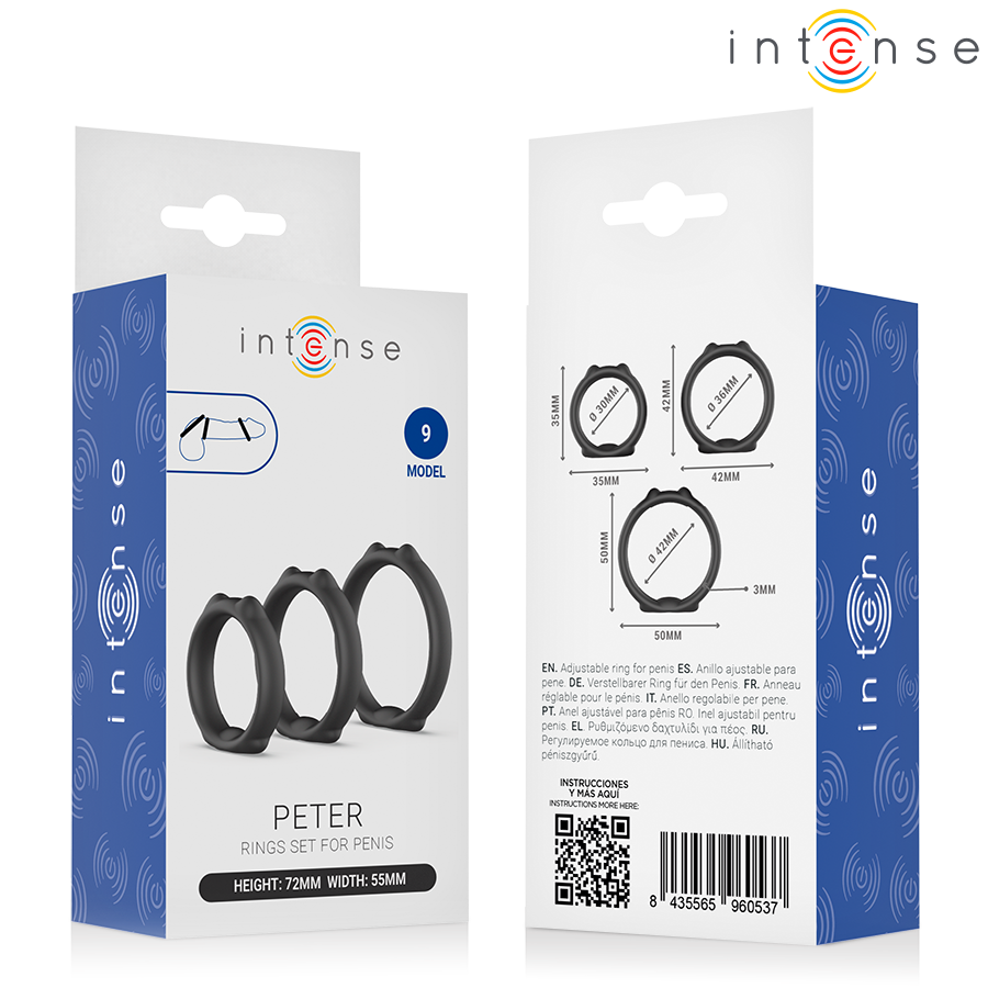Intense - Peter Set De 3 Anillos Modelo 9 6 Intense - Peter Set De 3 Anillos Modelo 9 - Imagen 6