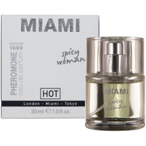 Hot - Perfume con Feromonas Miami Spicy Mujer 30 Ml