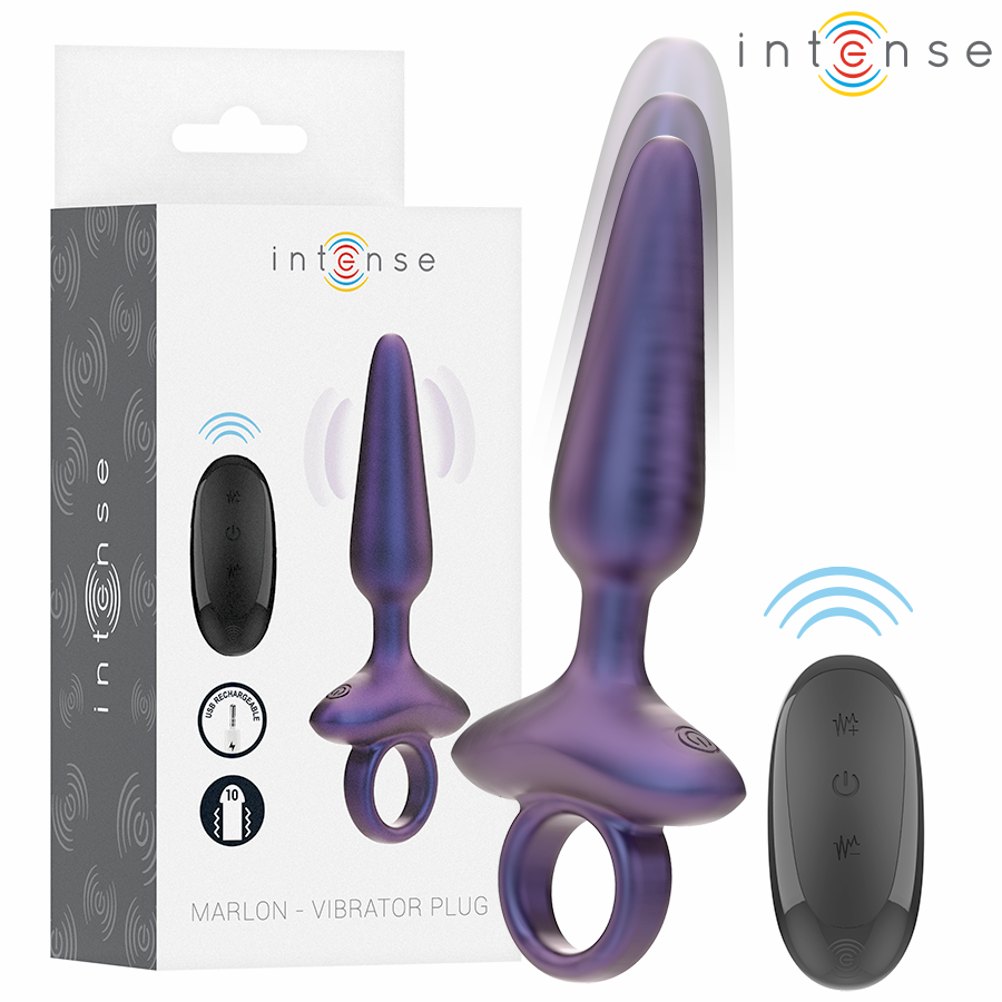 Intense - Marlon Plug Anal Vibrador Modelo 4 Control Remoto 1 Intense - Marlon Plug Anal Vibrador Modelo 4 Control Remoto