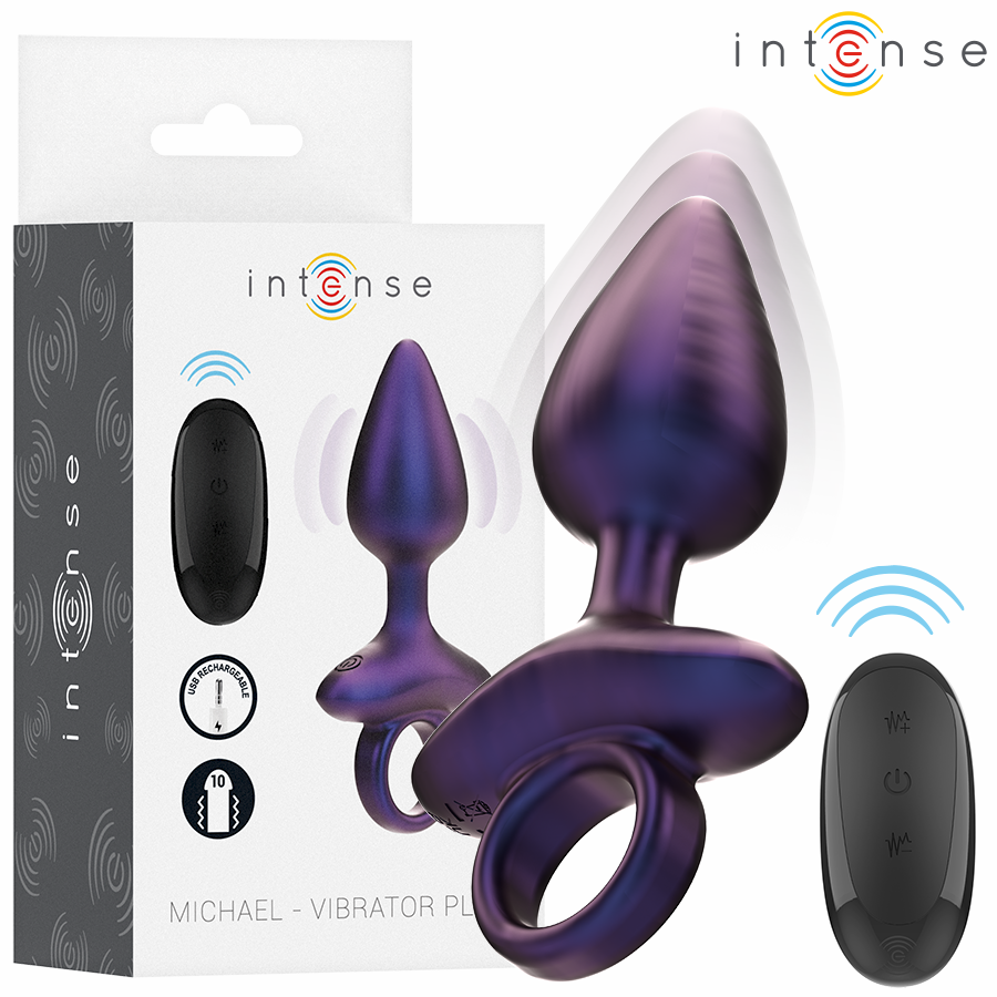 Intense - Michael Plug Anal Vibrador Modelo 2 Control Remoto 1 Intense - Michael Plug Anal Vibrador Modelo 2 Control Remoto
