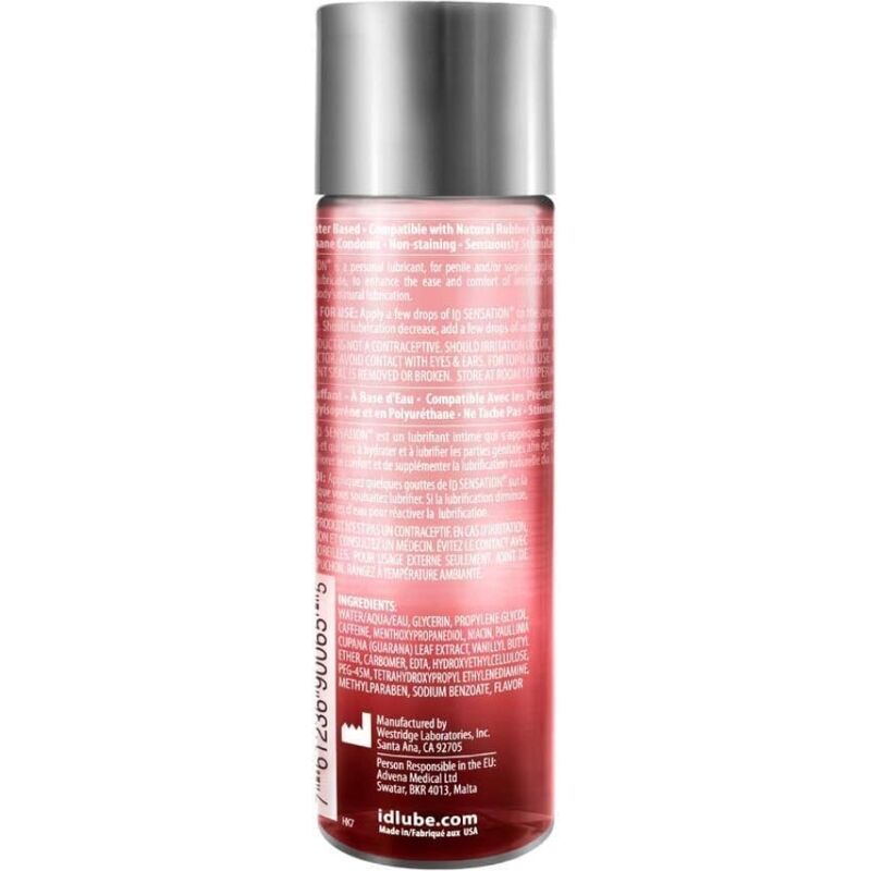 Id Sensation - Lubricante Base Agua Efecto Calor 250 Ml 2 Id Sensation - Lubricante Base Agua Efecto Calor 250 Ml - Imagen 2