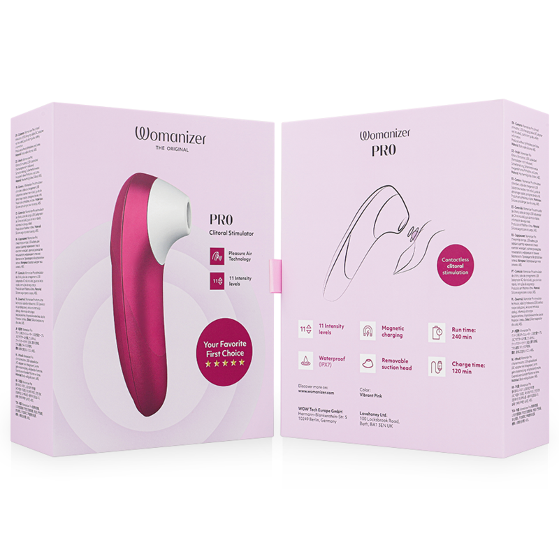 Womanizer - Pro Vibrant Estimulador De Clítoris Rosa 7 Womanizer - Pro Vibrant Estimulador De Clítoris Rosa - Imagen 7