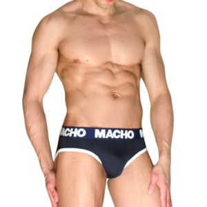 Macho - Mch008 Slip Clásico Azul Marino