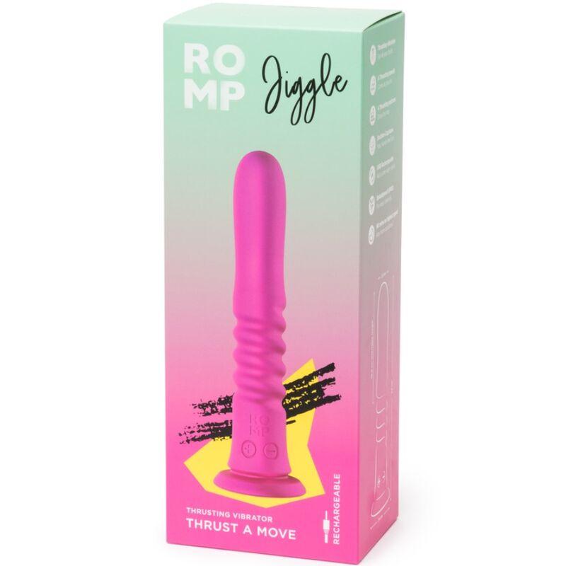 Romp - Jiggle Vibrador Up And Down Con Ventosa Rosa 8 Romp - Jiggle Vibrador Up And Down Con Ventosa Rosa - Imagen 8