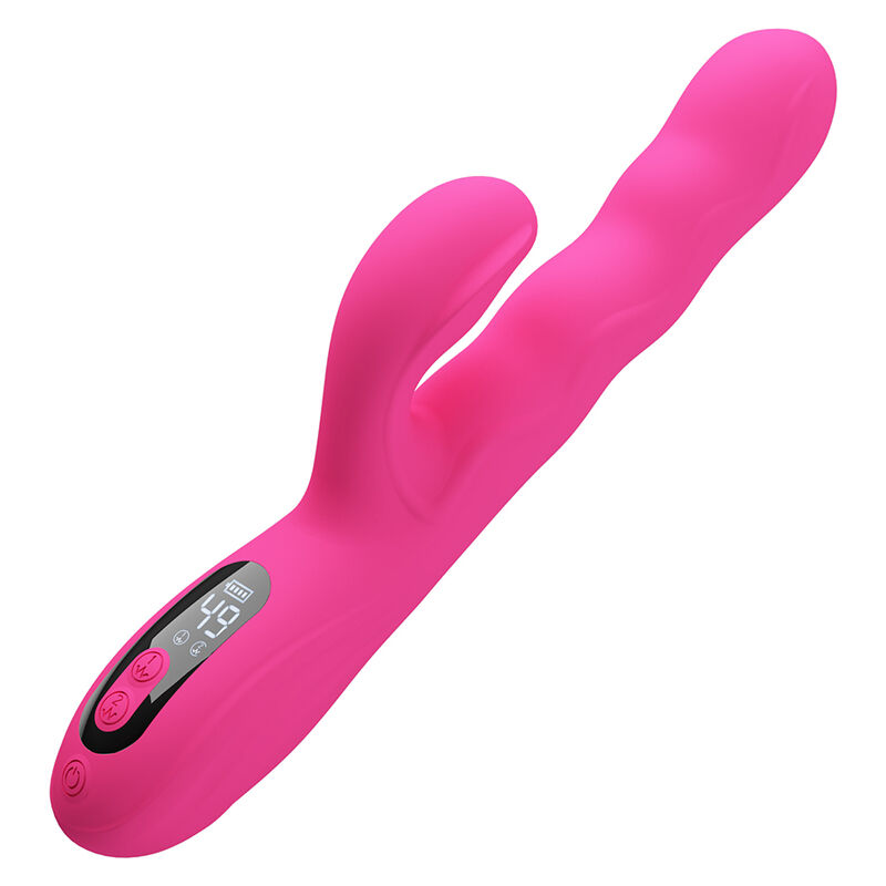 Pretty Love - Winters Vibrador Rabbit Multifunción Con Pantalla Led Rosa 2 Pretty Love - Winters Vibrador Rabbit Multifunción Con Pantalla Led Rosa - Imagen 2