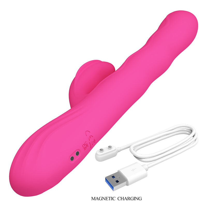 Pretty Love - Winters Vibrador Rabbit Multifunción Con Pantalla Led Rosa 9 Pretty Love - Winters Vibrador Rabbit Multifunción Con Pantalla Led Rosa - Imagen 9
