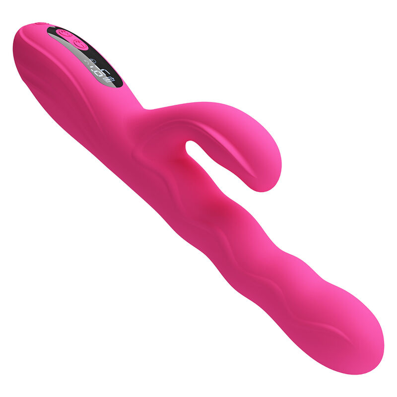 Pretty Love - Winters Vibrador Rabbit Multifunción Con Pantalla Led Rosa 3 Pretty Love - Winters Vibrador Rabbit Multifunción Con Pantalla Led Rosa - Imagen 3