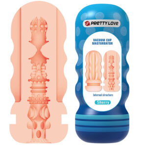 Pretty Love - Sherry Masturbador Vagina con Ventosa y Texturas Internas