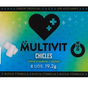 Wug Multivit - el Chicle Funcional Que Refuerza Tus Defensas Cada Día Blister 8 Uds