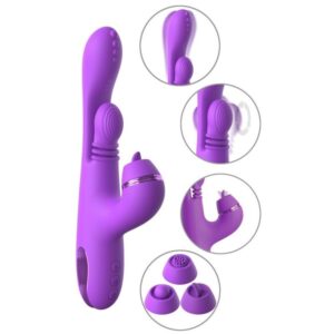 Fantasy for Her - Vibrador Rabbit Intimotion Pulse Pro Vibe Morado