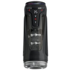 Pdx Elite - Masturbador Automático Moto-Bator Pro Thrusting Stroker Vibrador y Calor 26.5 Cm