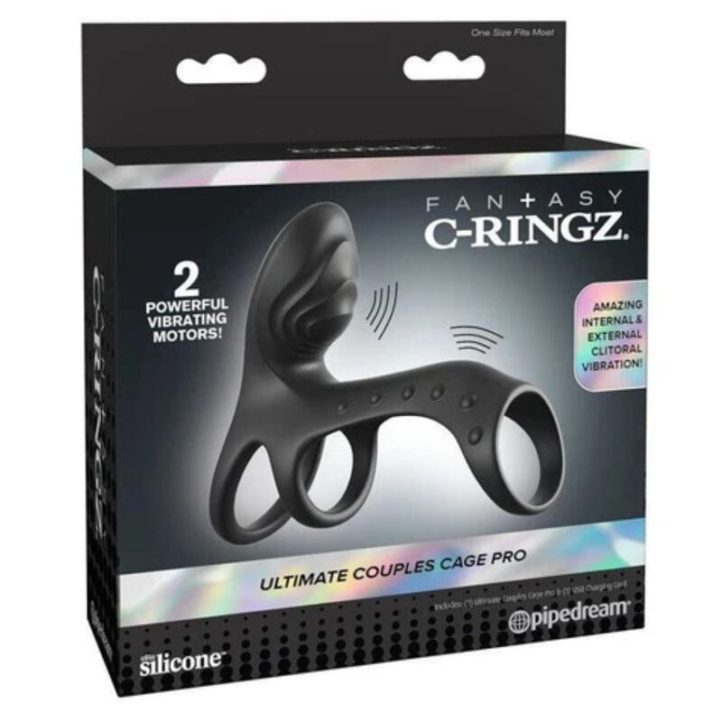 Fantasy C-Ringz - Anillo Vibrador Para Parejas Ultimate Couples Cage Pro 19.5 Cm 5 Fantasy C-Ringz - Anillo Vibrador Para Parejas Ultimate Couples Cage Pro 19.5 Cm - Imagen 5