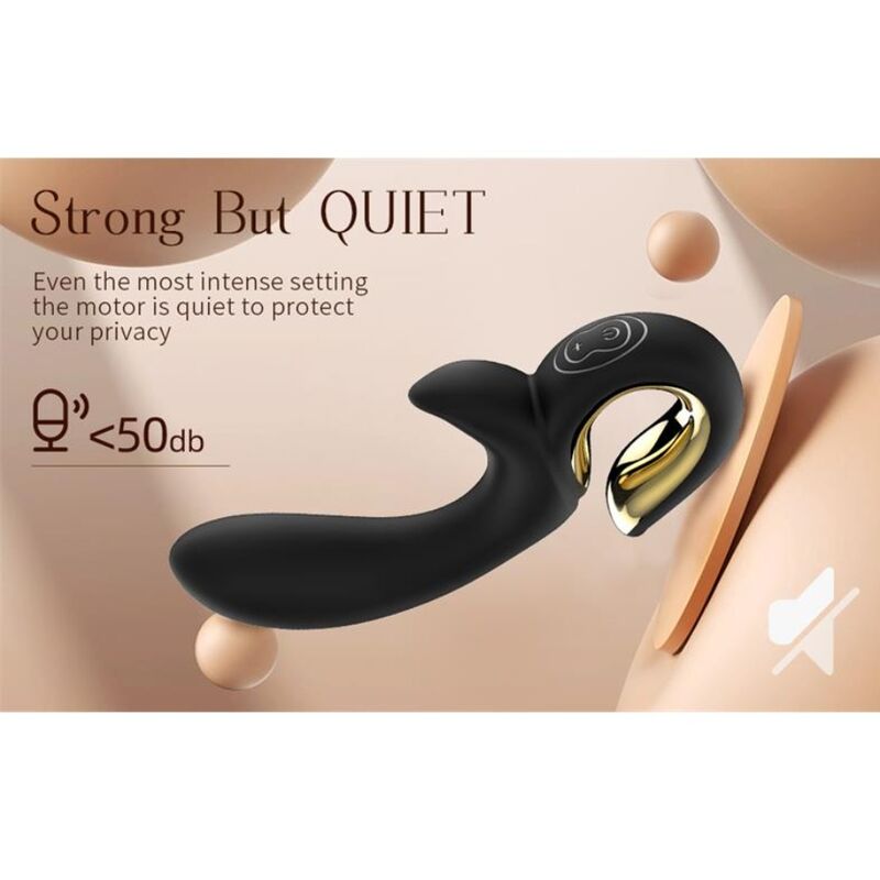 Nalone - Lulu Vibrador Rabbit Con Empuje Negro 5 Nalone - Lulu Vibrador Rabbit Con Empuje Negro - Imagen 5