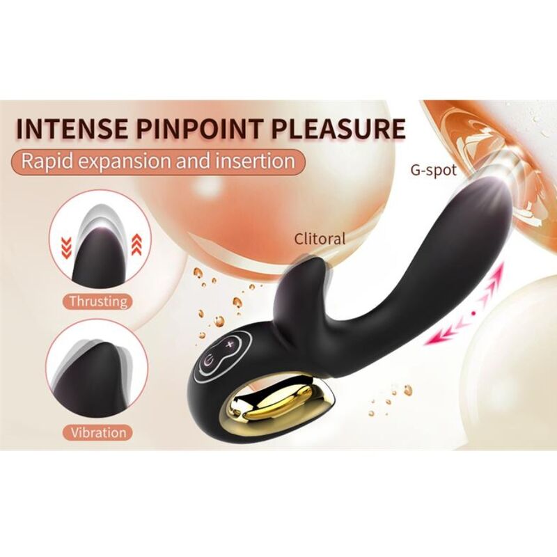Nalone - Lulu Vibrador Rabbit Con Empuje Negro 7 Nalone - Lulu Vibrador Rabbit Con Empuje Negro - Imagen 7