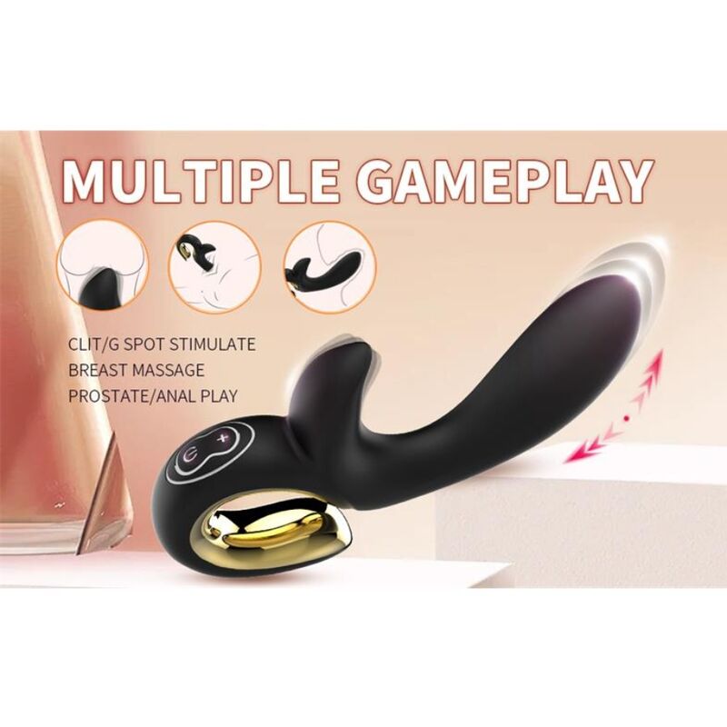 Nalone - Lulu Vibrador Rabbit Con Empuje Negro 8 Nalone - Lulu Vibrador Rabbit Con Empuje Negro - Imagen 8
