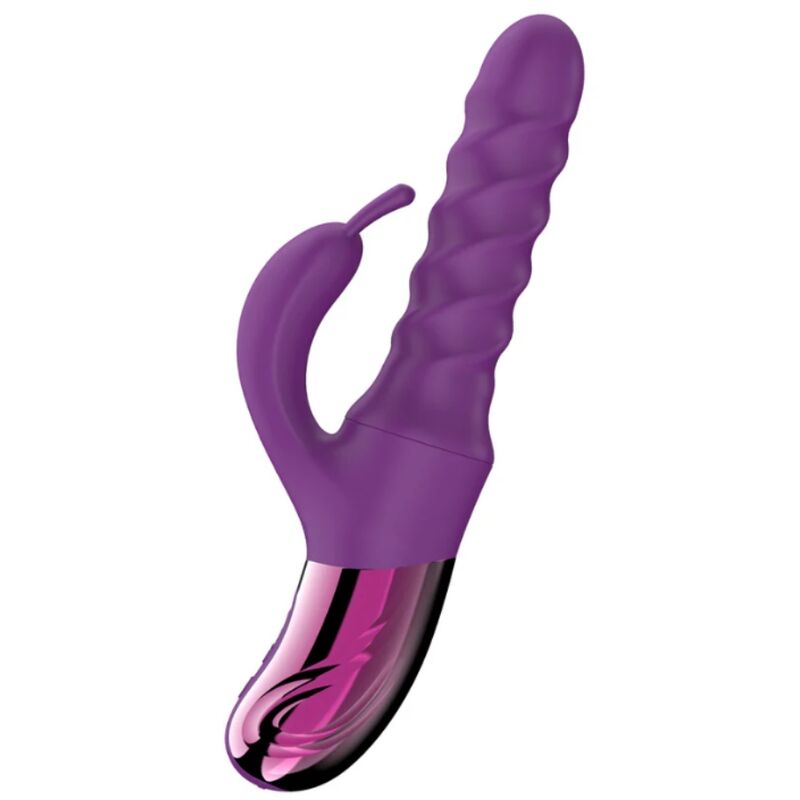 She.e.o - Vibrador Rabbit Swirl Morado 2 She.e.o - Vibrador Rabbit Swirl Morado - Imagen 2