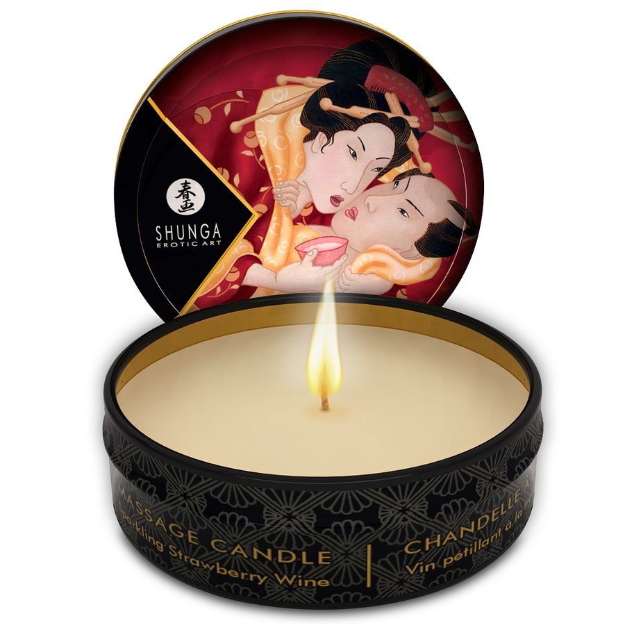 Shunga - Mini Caress By Candelight Vela Masaje Fresas Y Cava 30 Ml 1 Shunga - Mini Caress By Candelight Vela Masaje Fresas Y Cava 30 Ml