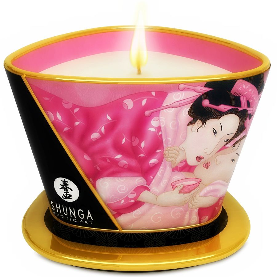 Shunga - Mini Caress By Candelight Vela Masaje Rosas Afrodisíacas 170 Ml 1 Shunga - Mini Caress By Candelight Vela Masaje Rosas Afrodisíacas 170 Ml