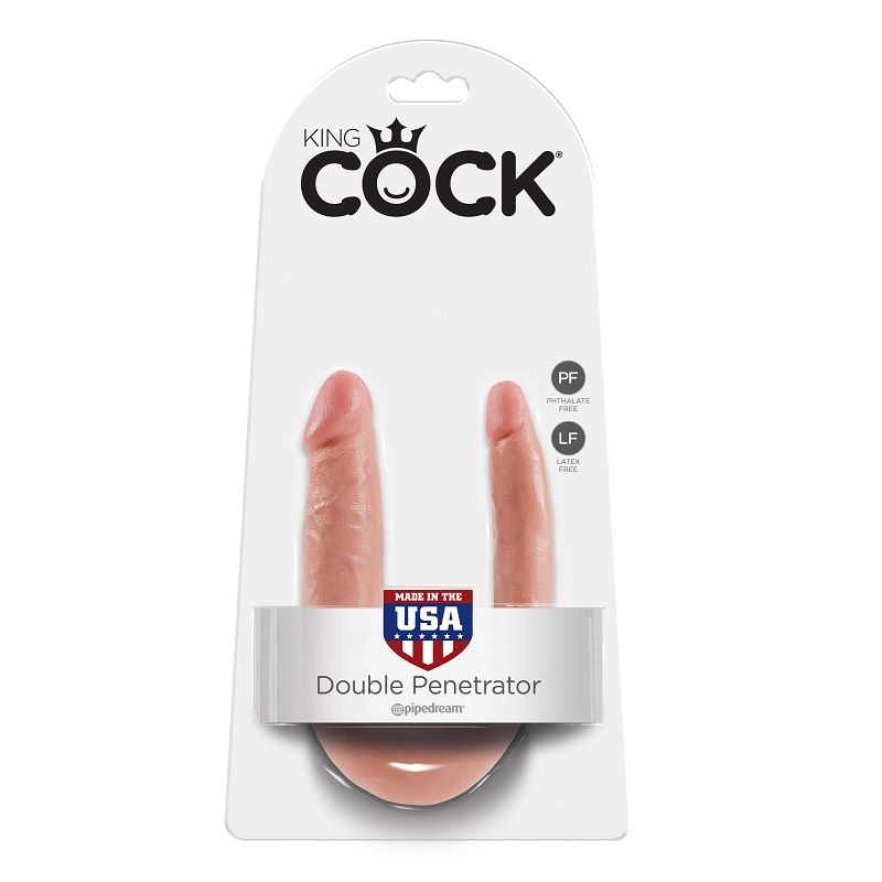King Cock - Dildo Doble Penetración 12.7 Cm Natural 5 King Cock - Dildo Doble Penetración 12.7 Cm Natural - Imagen 5