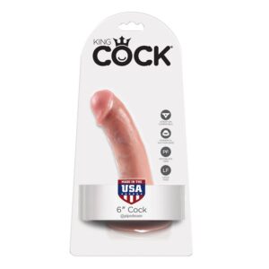 King Cock - 6 Pene Natural 15.2 Cm