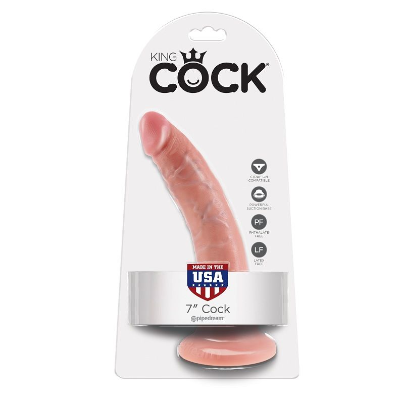 King Cock - 7 Pene Natural 17.8 Cm 1 King Cock - 7 Pene Natural 17.8 Cm