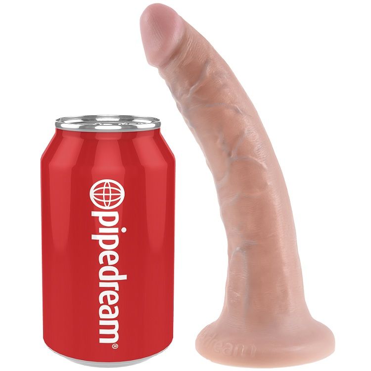King Cock - 7 Pene Natural 17.8 Cm 3 King Cock - 7 Pene Natural 17.8 Cm - Imagen 3